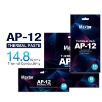 almohadilla termica maxtor ap-12 148wmk alta conductividad termica disipacion de calor almohadilla de silicona para cpugpu grasa de silicona almohadilla de refrigeracion