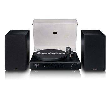 Platina de Vinilo Lenco LS-700BK Bluetooth 5.2 Amplificador 2x100W RMS