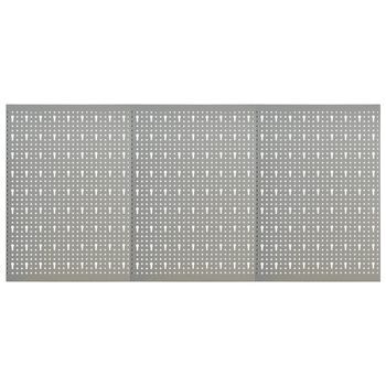 Tableros De Clavijas Para Pared 3 Unidades | Paneles Decorativos Acero 40x58 Cm Cfw40931