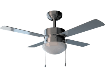 Ventilador de techo con luz - Cecotec EnergySilence Aero 450, Con luz, Función frío y calor, 50W, 106 cm, Inox