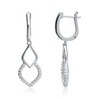 pendientes de plata 925 con circonita