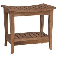 mesa lateral de bano con almacenamiento natural 50 x 35 x 45 cm vidaxl
