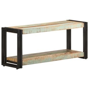 Mueble Para Tv De Madera Maciza Reciclada 90x30x40 Cm Vidaxl
