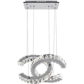 Colgante argon 1x48w led 3840lm 3000k l.47xan.30xal.reg.cm transparente
