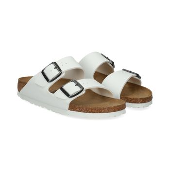 Birkenstock Sandalias Planas Mujer - Blanco Talla 36n