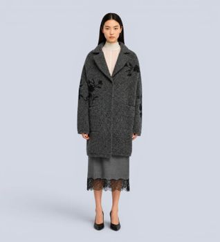 Semicouture para mujer. Y6WF42 Abrigo Hollie gris (XS), Casual, Poliéster