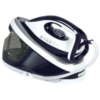 homcom centro de planchado 2600w 100 gmin 8 bares funcion eco suela de ceramica sistema antical deposito extraible 15 l azul