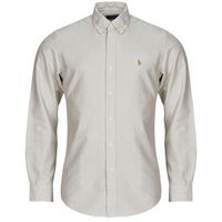 polo ralph lauren camisa manga larga chemise coupe droite en oxford para hombre