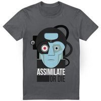 star trek camiseta assimilate or die para hombre