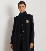 lauren ralph lauren para mujer 297958509002 abrigo de lana marino 36 clasico