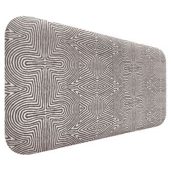 Dhome Cabecero Tapizado Liso Redondeado Tejido Luxury Para Pared Acústicos Cabeceros Absorbentes Cabezal Cama Dormitorio (tribal, 110cm)