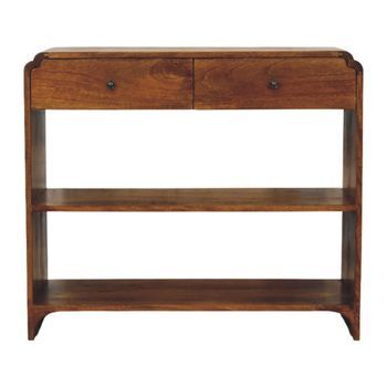 Mesa Consola De Madera Maciza, Muebles Artesanales Ellington