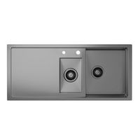 fregadero klarstein  titansteel antracita
