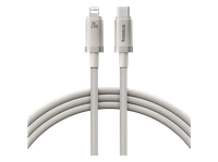 cable usb-c a lightning - baseus titanium alloy carga ultrarrapida alta resistencia lightning 100 cm 20w dorado galaxy