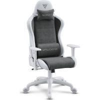 sense7 spellcaster fuku pu silla gaming ergonomico ajustable soporte lumbar blancagris