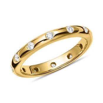 Anillo de diamantes de oro 750 DR0537-18KG
