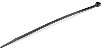 StarTech.com Bridas de 20cm para cables - 4 mm de ancho, 55 mm de diámetro, soportan 22 kg de tensión, de nylon, cierre automático y punta curva, 94V-2/UL, paquete de 100 - negras