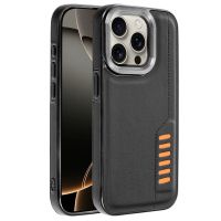 cool milano funda reforzada de tpu y polipiel negra para iphone 16 pro