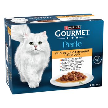 Purina Gourmet Perle en sobres 48 x 85 g - Pack Ahorro - Dúo campestre