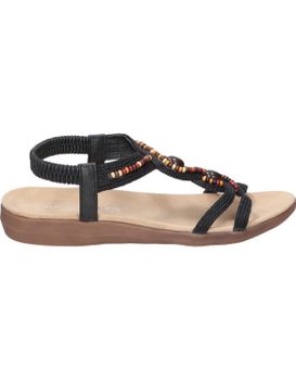 Sandalias Planas Para Mujer Amarpies Ako28553 Negro 40