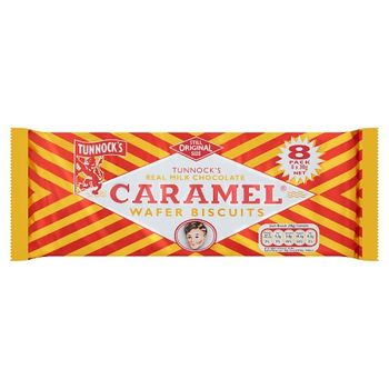 Tunnocks Caramel Wafer 8 Pack