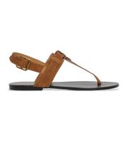 pepe jeans para mujer pls90705 sandalias de piel sann one marron 36 plano ante hebilla casual