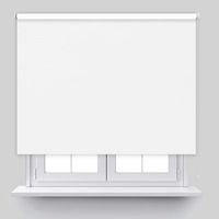 estor enrollable opaco blanco 180x250cm