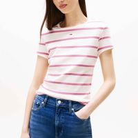 tommy jeans tops y camisetas tjw slim essential rib s para mujer