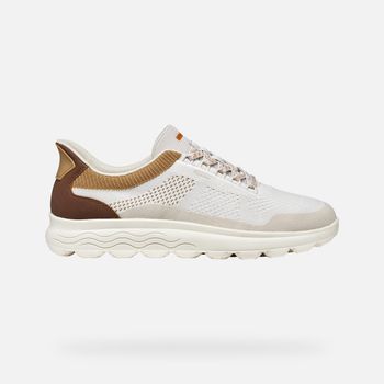 GEOX Spherica Plus Hombre Blanco Lechoso/marrón