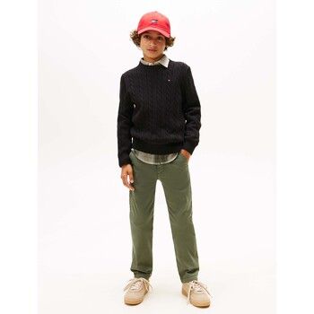 Tommy Hilfiger Jersey Cotton Cable Sweater para niño