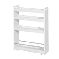 carro multiuso con ruedas mdf blanco