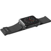 laut apple watch 42  44 mm steel loop strap - black small black