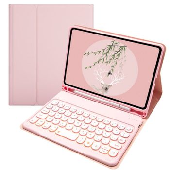 Royal Bailey Ts211 Funda Con Bluetooth Teclado Para Ipad Pro 11 2024 Rosa