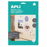 papel magnetico a4 apli 650 gm pack 8 hojas impresion inkjet