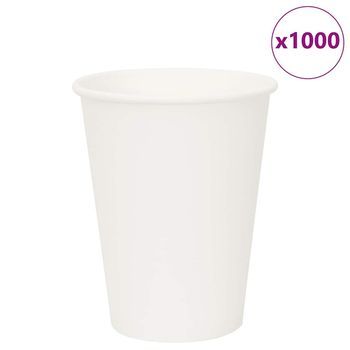 Tazas De Café De Papel 1000 Uds 12oz 300ml Blanco Vidaxl