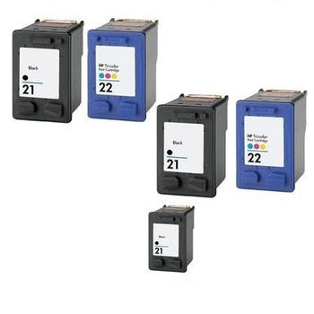 Compatible Multipack HP DeskJet F2290 Printer Ink Cartridges (5 Pack) -C9351AE