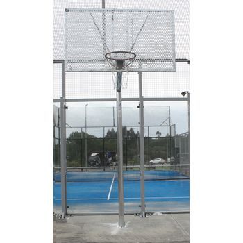 Canastas Antivandalicas Baloncesto New Tubo 114 Mm Galvanizadas -incluye Aros, Redes Y Tableros