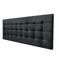 cabecero cama canada deluxe tapizado tejido antimanchas negro 105x70cm
