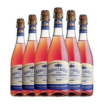 Cavicchioli Rosato Lambrusco 75 Cl 7.5% Vol. (pack De 6 Unidades)