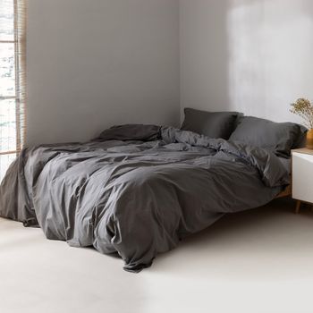 Basic Funda nórdica Gris oscuro