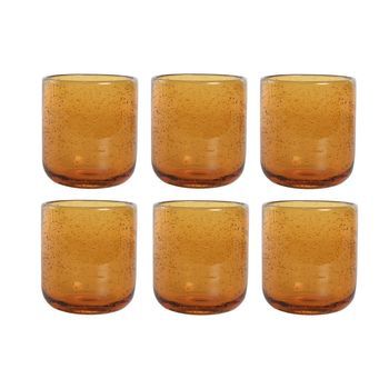 Vaso Set 6 Cristal 8,3x8,3x9,3 320ml Burbujas
