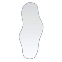 espejo de pared plateado 100x45 cm vidaxl