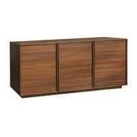 aparador efecto madera 3 puertas 160cm nogal