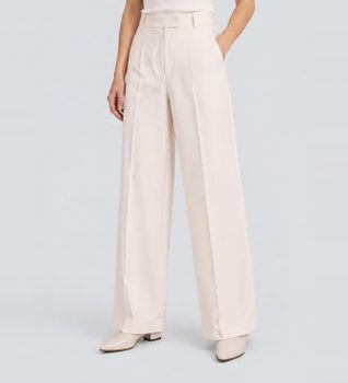 Circolo 1901 para mujer. FD4044 Pantalón Masculino beige (40), Casual, Algodón, Clásico