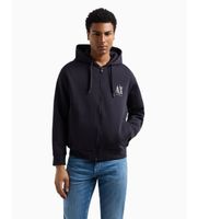 ax armani exchange para hombre xm000371af10818ub101 sudadera con capucha y cremallera completa en algodon-poliester elastico laminado mari