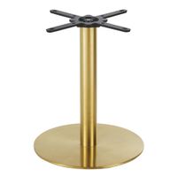 pie de mesa de acero latonado de 60 cm