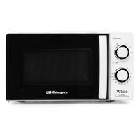 orbegozo mi 2115 - microondas con 20 litros de capacidad 6 niveles de funcionamiento temporizador hasta 30 minutos 700 w blanco