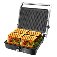 aigostar samson r parrilla electrica grill panini sandwichera 2000w  libre de bpa