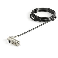 2 m 66 ft laptop cable lock combination - nano-sl ot