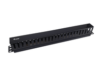 panel de gestion de cables para rack 19 color plastico negro equip 327314